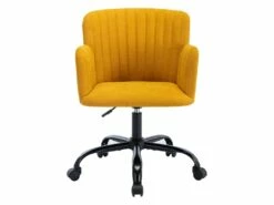 Chaise De Bureau - Tissu - Jaune - Hauteur Réglable - TOARA -mobilier de bureau Shop siege de bureau 5100777