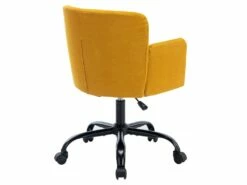 Chaise De Bureau - Tissu - Jaune - Hauteur Réglable - TOARA -mobilier de bureau Shop siege de bureau 5100793