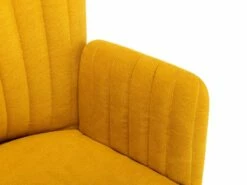 Chaise De Bureau - Tissu - Jaune - Hauteur Réglable - TOARA -mobilier de bureau Shop siege de bureau 5100799