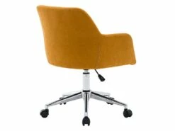 Chaise De Bureau - Tissu - Jaune - Hauteur Réglable - HEKA -mobilier de bureau Shop siege de bureau 512213