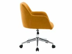 Chaise De Bureau - Tissu - Jaune - Hauteur Réglable - HEKA -mobilier de bureau Shop siege de bureau 512215