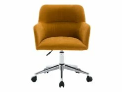 Chaise De Bureau - Tissu - Jaune - Hauteur Réglable - HEKA -mobilier de bureau Shop siege de bureau 512223