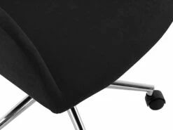 Chaise De Bureau - Tissu - Noir - Hauteur Réglable - HEKA -mobilier de bureau Shop siege de bureau 512239