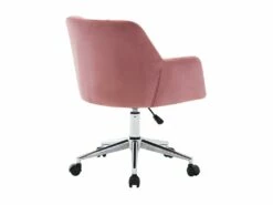 Chaise De Bureau - Velours - Rose - Hauteur Réglable - PEGA -mobilier de bureau Shop siege de bureau 512331