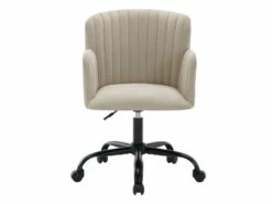 Chaise De Bureau - Tissu - Beige - Hauteur Réglable - TOARA -mobilier de bureau Shop siege de bureau 5274087