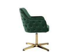 Chaise De Bureau - Velours - Vert - CAPULI -mobilier de bureau Shop siege de bureau 5280085