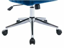 Chaise De Bureau - Velours - Bleu - Hauteur Réglable - TOSILI 13 Chaise De Bureau - Velours - Bleu - Hauteur Réglable - TOSILI -mobilier de bureau Shop siege de bureau 5335387