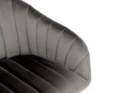 Chaise De Bureau - Velours - Gris - Hauteur Réglable - TOSILI -mobilier de bureau Shop siege de bureau 5335437