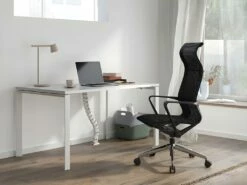 Fauteuil De Bureau Professionnel - Tissu - Noir - LADEFENSE