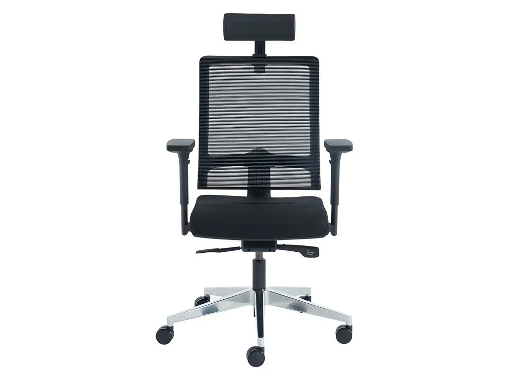 Fauteuil De Bureau Ergonomique Professionnel - Avec Têtière - Tissu - Noir - WALLSTREET 9 Fauteuil De Bureau Ergonomique Professionnel - Avec Têtière - Tissu - Noir - WALLSTREET – Image 9
