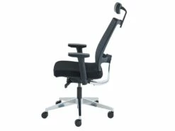 Fauteuil De Bureau Ergonomique Professionnel - Avec Têtière - Tissu - Noir - WALLSTREET 34 Fauteuil De Bureau Ergonomique Professionnel - Avec Têtière - Tissu - Noir - WALLSTREET -mobilier de bureau Shop siege de bureau 721967