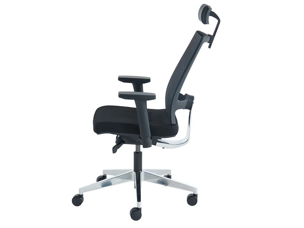 Fauteuil De Bureau Ergonomique Professionnel - Avec Têtière - Tissu - Noir - WALLSTREET 15 Fauteuil De Bureau Ergonomique Professionnel - Avec Têtière - Tissu - Noir - WALLSTREET – Image 15