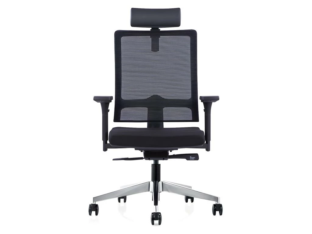 Fauteuil De Bureau Ergonomique Professionnel - Avec Têtière - Tissu - Noir - WALLSTREET 8 Fauteuil De Bureau Ergonomique Professionnel - Avec Têtière - Tissu - Noir - WALLSTREET – Image 8