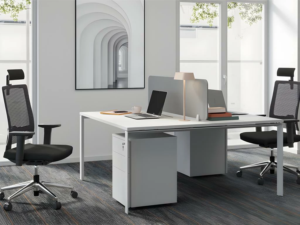 Fauteuil De Bureau Ergonomique Professionnel - Avec Têtière - Tissu - Noir - WALLSTREET 2 Fauteuil De Bureau Ergonomique Professionnel - Avec Têtière - Tissu - Noir - WALLSTREET – Image 2