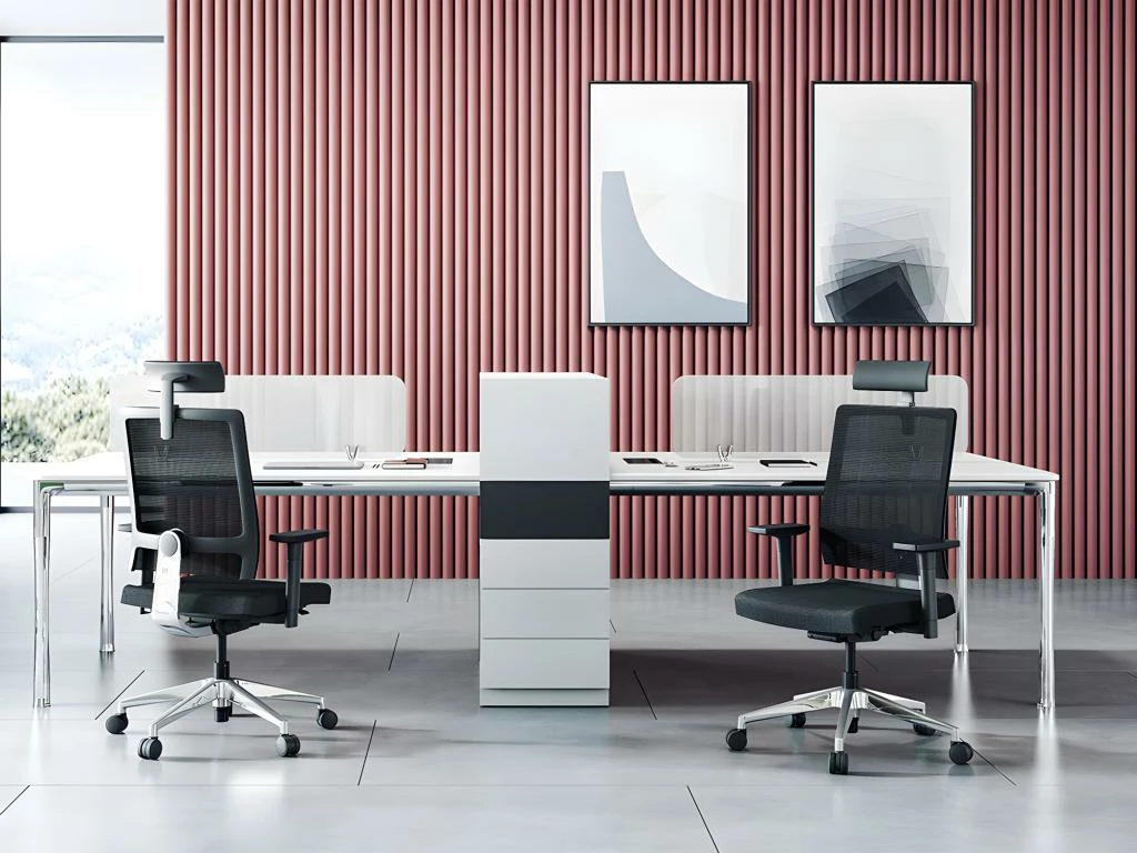 Fauteuil De Bureau Ergonomique Professionnel - Avec Têtière - Tissu - Noir - WALLSTREET 3 Fauteuil De Bureau Ergonomique Professionnel - Avec Têtière - Tissu - Noir - WALLSTREET – Image 3