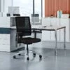Fauteuil De Bureau Professionnel - Tissu - Noir - MIDTOWN