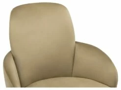 Chaise De Bureau - Velours - Hauteur Réglable - Beige - CAPIA -mobilier de bureau Shop siege de bureau 751415