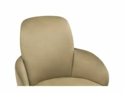 Chaise De Bureau - Velours - Hauteur Réglable - Beige - CAPIA -mobilier de bureau Shop siege de bureau 751417