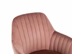 Chaise De Bureau - Velours - Rose - Hauteur Réglable - ELEANA -mobilier de bureau Shop siege de bureau 8025375