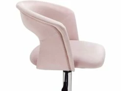Chaise De Bureau Avec Accoudoirs En Velours Rose 19_0000145 -mobilier de bureau Shop siege de bureau 8910989