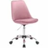 Fauteuil De Bureau Chaise De Bureau En Velours Rose 19_0000488