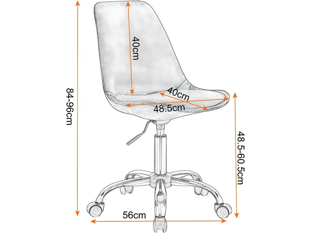 Fauteuil De Bureau Chaise De Bureau En Velours Rose 19_0000488 5 Fauteuil De Bureau Chaise De Bureau En Velours Rose 19_0000488 – Image 5