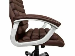 Fauteuil Chaise Siège De Direction Rembourrage Ondulé Marron 08_0000373 -mobilier de bureau Shop siege de bureau 8911149