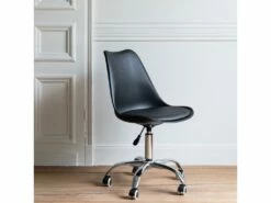 Chaise De Bureau Réglable En Hauteur Noire ANNE - HAPPY GARDEN