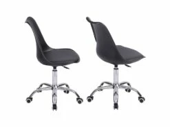 Chaise De Bureau Réglable En Hauteur Noire ANNE - HAPPY GARDEN 7 Chaise De Bureau Réglable En Hauteur Noire ANNE - HAPPY GARDEN -mobilier de bureau Shop siege de bureau 8955061