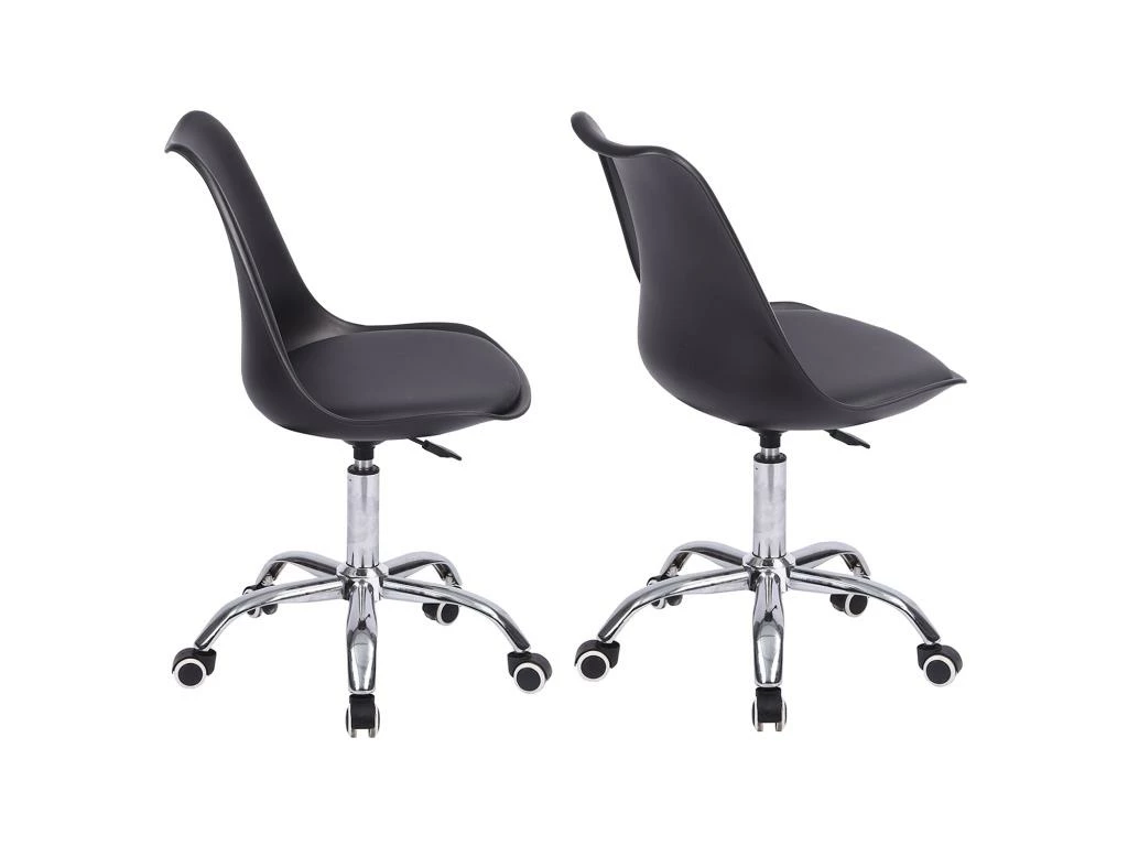 Chaise De Bureau Réglable En Hauteur Noire ANNE - HAPPY GARDEN 3 Chaise De Bureau Réglable En Hauteur Noire ANNE - HAPPY GARDEN – Image 3