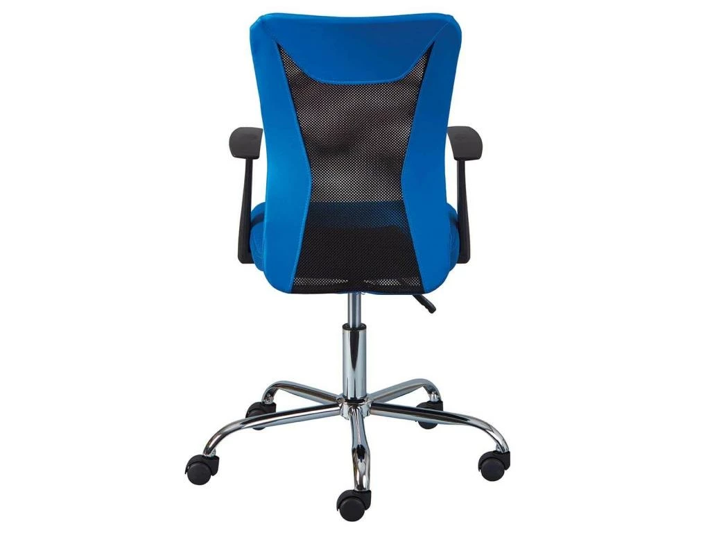 DEANA - Fauteuil De Bureau Sur Roulettes Bleu Et Noir 2 DEANA - Fauteuil De Bureau Sur Roulettes Bleu Et Noir – Image 2