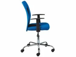 DEANA - Fauteuil De Bureau Sur Roulettes Bleu Et Noir 7 DEANA - Fauteuil De Bureau Sur Roulettes Bleu Et Noir -mobilier de bureau Shop siege de bureau 9167331