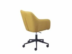 VALKA - Fauteuil De Bureau Sur Roulettes Tissu Curry -mobilier de bureau Shop siege de bureau 9167469