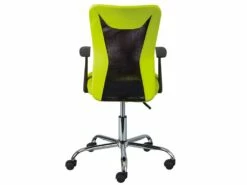 DEANA - Fauteuil De Bureau Sur Roulettes Vert Et Noir -mobilier de bureau Shop siege de bureau 9167509