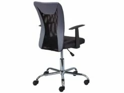 DEANA - Fauteuil De Bureau Sur Roulettes Gris Et Noir -mobilier de bureau Shop siege de bureau 9167563