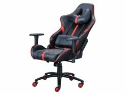 PLAYER1 - Chaise Gaming Simili Noir Et Rouge -mobilier de bureau Shop siege de bureau 9184799