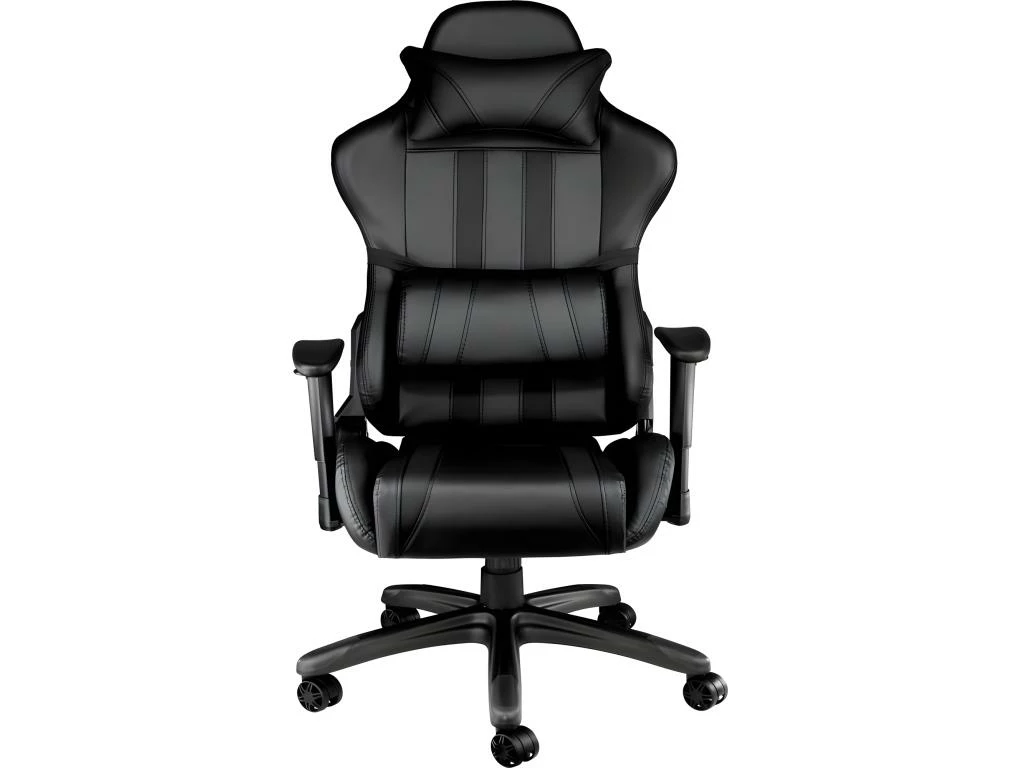 Fauteuil De Bureau Chaise Siège Sport Gamer Avec Coussin De Tête Et Lombaires Noir 08_0000356 2 Fauteuil De Bureau Chaise Siège Sport Gamer Avec Coussin De Tête Et Lombaires Noir 08_0000356 – Image 2