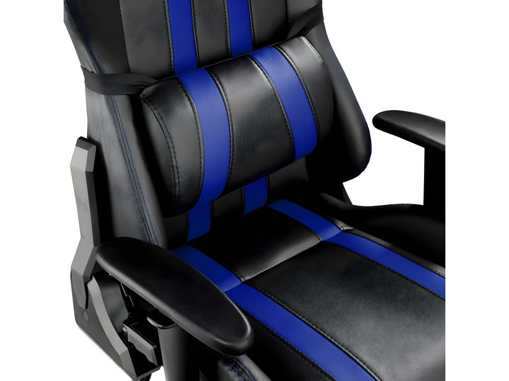 Fauteuil De Bureau Chaise Siège Sport Gamer Avec Coussin De Tête Et Lombaires Noir/bleu 08_0000358 4 Fauteuil De Bureau Chaise Siège Sport Gamer Avec Coussin De Tête Et Lombaires Noir/bleu 08_0000358 – Image 4