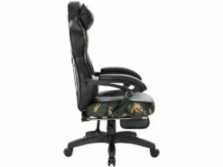 Fauteuils De Bureau Sport Chaise De Jeu Avec Appui-tête Coussin Lombaire Et Repose-pieds En Cuir Synthétique Camouflage Noir 19_0000081 -mobilier de bureau Shop siege de bureau 9184877