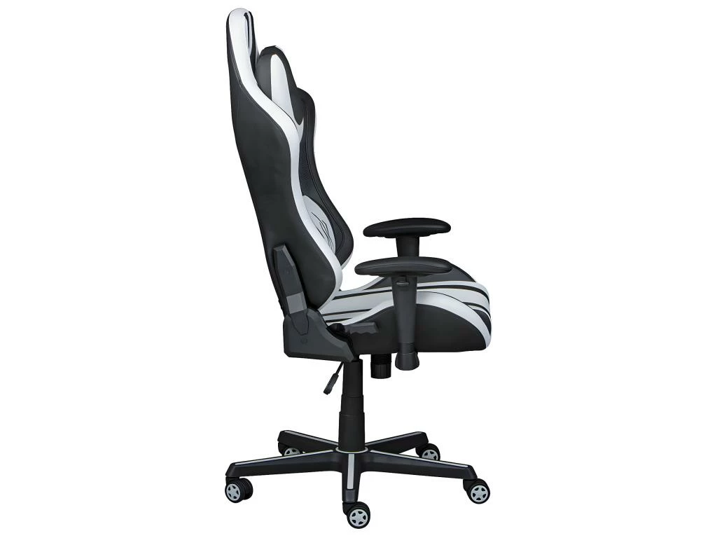 PLAYER - Fauteuil Gaming Simili Blanc Et Noir 4 PLAYER - Fauteuil Gaming Simili Blanc Et Noir – Image 4