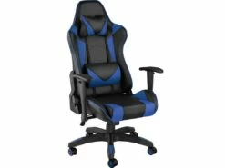 Fauteuil De Bureau Chaise Siège Sport Gamer Noir/bleu 08_0000370