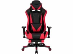 Fauteuil De Bureau Sport Chaise De Jeu Course En Cuir Synthétique Rouge Et Noir 19_0000091 -mobilier de bureau Shop siege de bureau 9184939