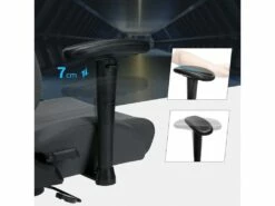 Fauteuil De Bureau Chaise Gaming Gamer Hauteur Réglable Gris Noir 12_0000399 7 Fauteuil De Bureau Chaise Gaming Gamer Hauteur Réglable Gris Noir 12_0000399 -mobilier de bureau Shop siege de bureau 9255505