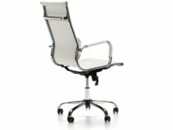Fauteuil De Bureau Londres Inclinable Blanc, Cuir Synthétique -mobilier de bureau Shop siege de bureau 9475317