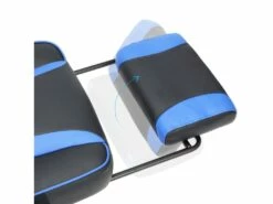 Fauteuil Gamer Chaise Gaming Siège De Bureau Réglable Avec Repose-pieds Télescopique Ergonomique Mécanisme Basculent Appui-tête Support Lombaire Charge 150 Kg Noir Et Bleu 12_0001435 -mobilier de bureau Shop siege de bureau 9550211