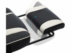 Fauteuil Gamer Chaise Gaming Siège De Bureau Réglable Avec Repose-pieds Télescopique Ergonomique Mécanisme Basculent Appui-tête Support Lombaire Charge 150 Kg Noir Et Blanc 12_0000398 -mobilier de bureau Shop siege de bureau 9550247