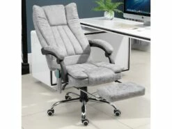 Fauteuil De Bureau Direction Massant Chauffant Hauteur Réglable Dossier Inclinable Repose-pied Revêtement Synthétique Gris 8 Fauteuil De Bureau Direction Massant Chauffant Hauteur Réglable Dossier Inclinable Repose-pied Revêtement Synthétique Gris -mobilier de bureau Shop siege de bureau 9552957