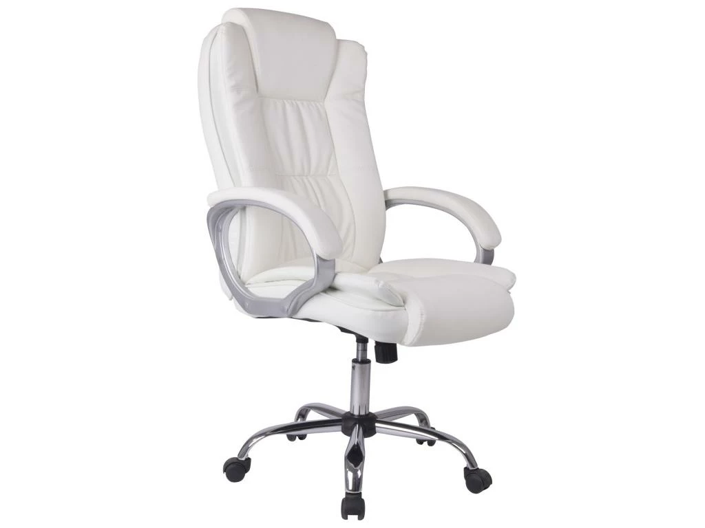 Chaise De Bureau Karen Elevable Et Fauteuil Inclinable En Simili Cuir Blanc 1 Chaise De Bureau Karen Elevable Et Fauteuil Inclinable En Simili Cuir Blanc