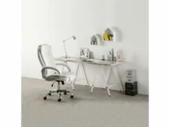 Chaise De Bureau Karen Elevable Et Fauteuil Inclinable En Simili Cuir Blanc 9 Chaise De Bureau Karen Elevable Et Fauteuil Inclinable En Simili Cuir Blanc -mobilier de bureau Shop siege de bureau 9906997