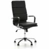 Fauteuil De Bureau Morgan Inclinable Noir, Cuir Synthétique